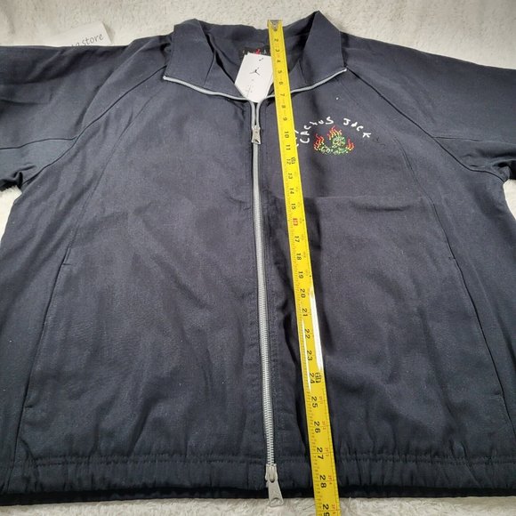 Air Jordan x Travis Scott Cactus Jack Mens Woven Graphic Jacket DO4095-010 Sz XL - Picture 7 of 11